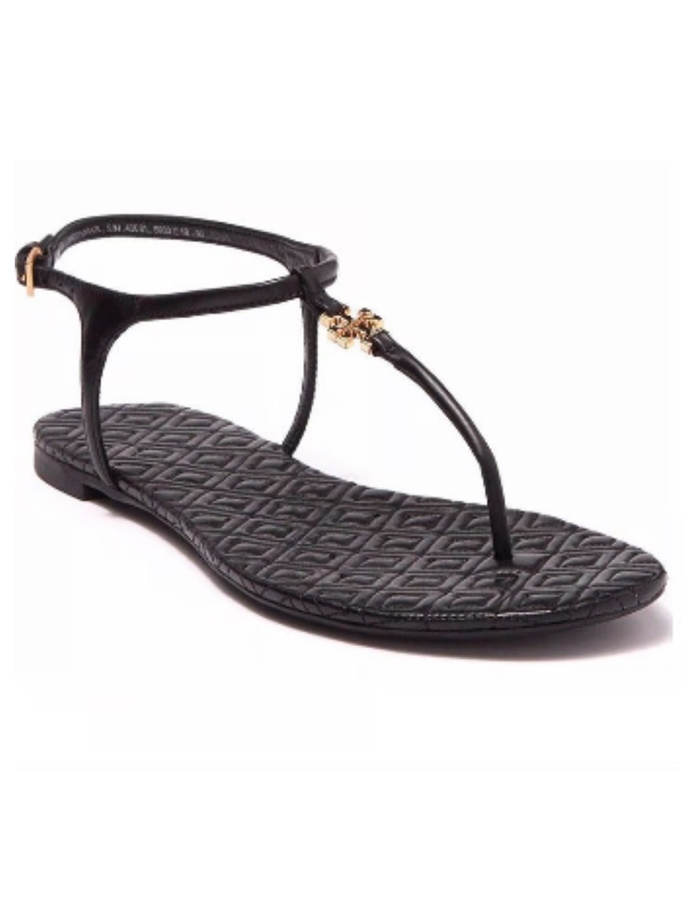 Tory Burch Black Quilted Thong Sandals
